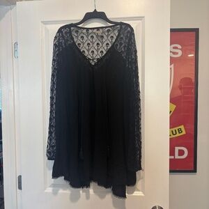 Urban Outfitters Ecote Lace Black Mini Dress